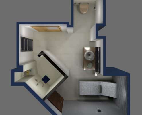 Planungsskizze Badezimmer