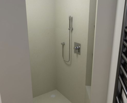 Referenz Badezimmer Duschbereich