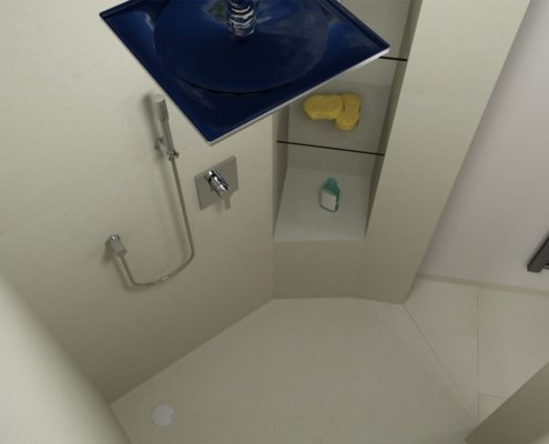 Referenz Badezimmer Duschbereich